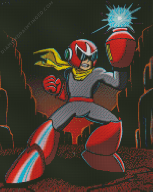 Proto Man Robot Diamond Painting