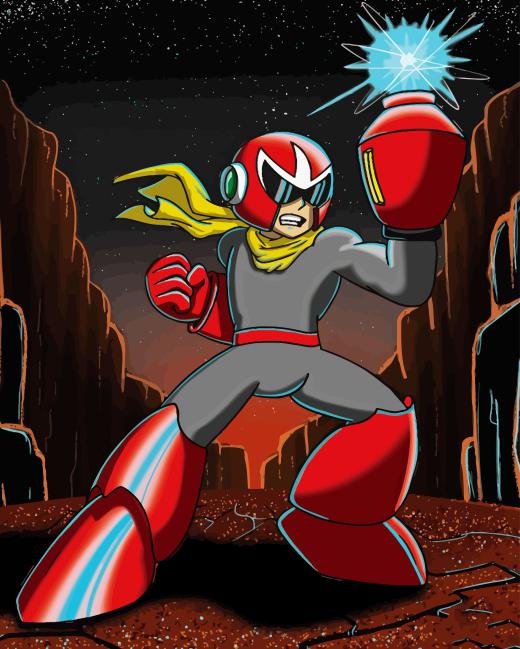 Proto Man Robot Diamond Painting