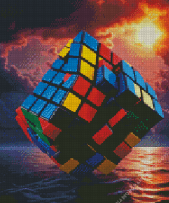 3D Rubiks Cube Diamond Painting