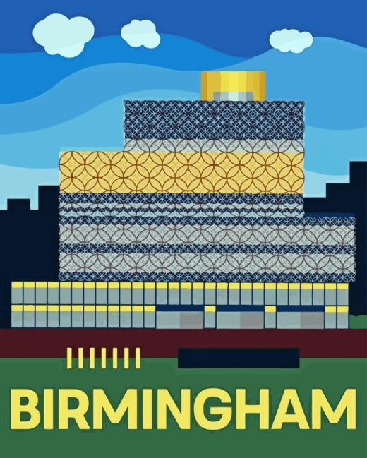 Birmingham England Poster Diamond Painting