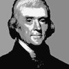 Black And White Thomas Jefferson Diamond Painting