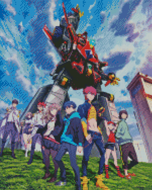 Gridman Diamond Painting