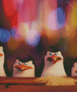 Madagascar Penguin Diamond Painting