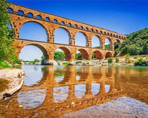 Nimes Pont Du Gard Diamond Painting