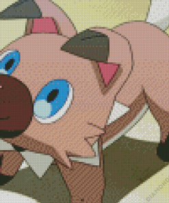 Rockruff Diamond Painting