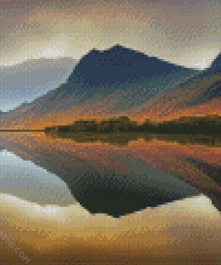 Wast Water Lake Landscape Diamond Painting