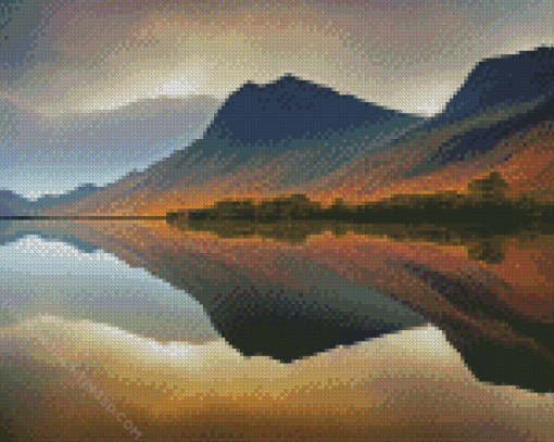 Wast Water Lake Landscape Diamond Painting