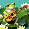 Frog Playing Guitar Diamond Painting