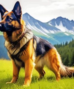 German Shepherd Dog Diamond Painting