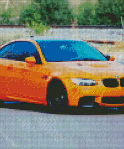 Orange BMW 3 Diamond Painting